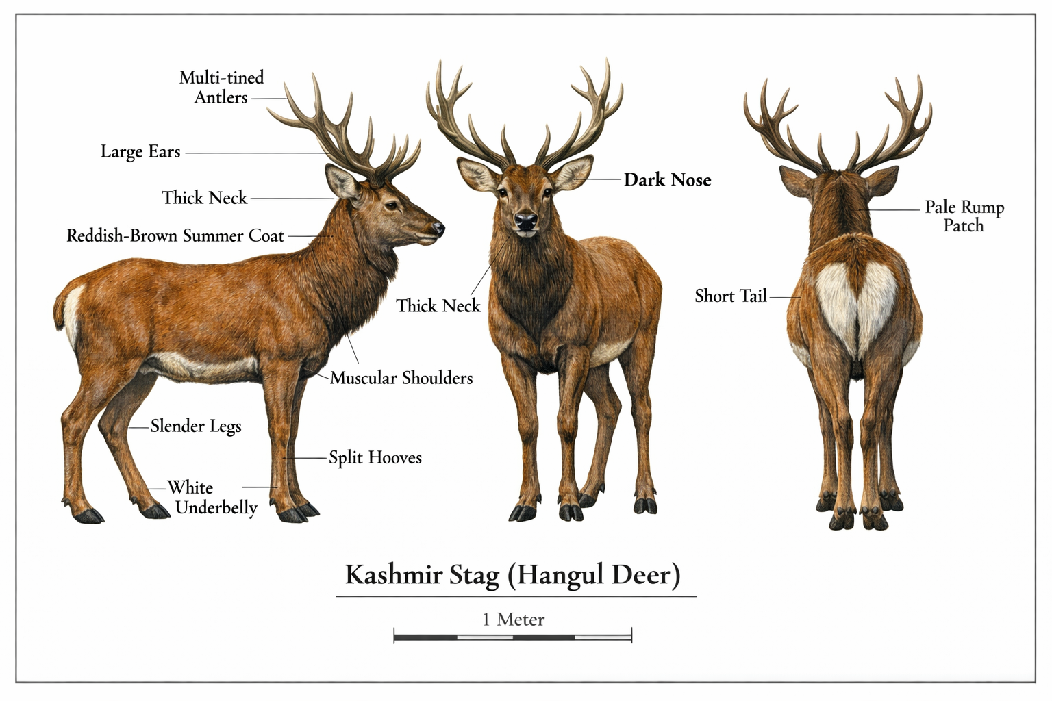 Hangul Deer — Only 150 Left in the Wild